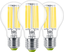 Philips LED Filament Light - 4W - E27 - Warm White Light 3-pack LED light