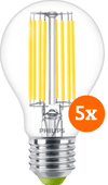 Philips LED Filament Light - 4W - E27 - Warm White Light 5-pack 