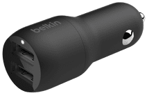 Belkin Autolader met 2 Usb Poorten 12W iPhone autolader