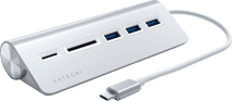 Satechi Aluminum USB Hub USB-C Zilver Usb C Hub