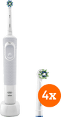 Coolblue Oral-B Vitality 100 White + CrossAction opzetborstels (4 stuks) aanbieding