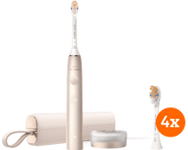 Philips Sonicare Prestige 9900 HX9992/11 + Premium All-in-One Brush Attachments (4 units) electric toothbrush with travel case charger
