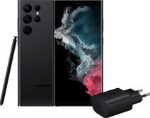 Coolblue Samsung Galaxy S22 Ultra 512 GB Zwart 5G + Samsung Oplader 25 Watt Zwart aanbieding