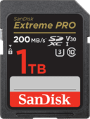 SanDisk SDXC Extreme Pro 1TB 140MB/s Sandisk geheugenkaart
