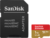 SanDisk MicroSDXC Extreme 1TB 130MB/s Sandisk geheugenkaart