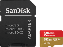 SanDisk MicroSDXC Extreme 512GB 190mb/s MicroSDXC kaart