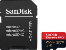 SanDisk MicroSDXC Extreme Pro 256GB 200mb/s MicroSD kaart voor smartphone