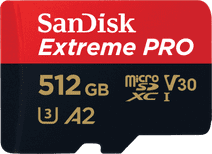 SanDisk MicroSDXC Extreme Pro 512GB 140MB/s Geheugenkaart