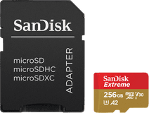 SanDisk MicroSDXC Extreme 256GB 190MB/s The stock in our store in Amsterdam Zuidas