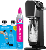 Coolblue SodaStream ART Zwart + 2 flessen aanbieding