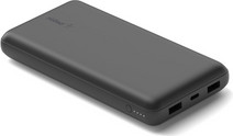 Belkin Powerbank 20.000 mAh Zwart Powerbank met USB-C kabel