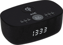 AIC 28BT Zwart Digitale wekker met draadloze oplader