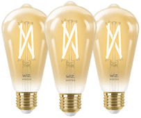 Wiz Smart Filament Light Edison 3-pack - Warm to Cool White Light - E27 WiZ E27