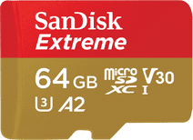 SanDisk MicroSDXC Extreme 64GB 80MB/s Geheugenkaart