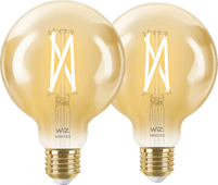WiZ Smart Filament lamp Globe 2-pack - Warm tot Koelwit Licht - E27 WiZ E27