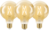 WiZ Smart Filament lamp Globe 3-pack - Warm tot Koelwit Licht - E27 WiZ E27