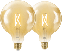 WiZ Smart Filament lamp Globe XL 2-pack  - Warm tot Koelwit Licht - E27 Smart lamp met WiFi