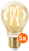 WiZ Smart Filament lamp Standaard Goud 5-pack - Warm tot Koelwit Licht - E27 Smart lamp met WiFi