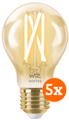 WiZ Smart Filament lamp Standaard Goud 5-pack - Warm tot Koelwit Licht - E27 Smart lamp met E27 fitting