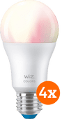 WiZ Smart lamp 4-pack - Gekleurd en Wit Licht - E27 WiZ smart lampen