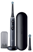 Oral-B iO Series 8n Black with Extra Brush Attachment Oral-B electric toothbrush for thorough cleaning