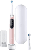 Oral-B iO Series 6N Licht Roze + extra iO Gentle Care opzetborstel Oral B elektrische tandenborstel voor gevoelige tanden