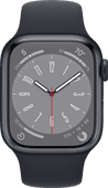 Coolblue Apple Watch Series 8 41mm Midnight Aluminium Midnight Sportband aanbieding