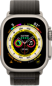 Apple Watch Ultra 4G 49mm Trail Band Zwart/Grijs M/L Sporthorloge