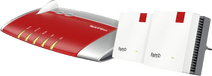 AVM FRITZ!Box 4040 International + 2x FRITZ!Repeater 1200 AX WiFi solution for gaming in a large apartment