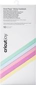 Cricut Joy Smart Sticker Cardstock 14x33cm Pastel 10-Pack Material for Cricut cutting machines