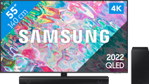 Samsung QLED 55Q74B (2022) + Soundbar aanbieding
