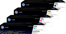 HP 117A Toner Combo pack Originele HP toner