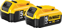 DeWalt DCB184-XJ 18V 5,0 Ah Accu 2-pack Accu voor DeWalt gereedschap