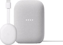 Coolblue Google Chromecast HD met Google TV + Google Nest Audio Chalk aanbieding