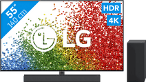 LG 55NANO886PB + Soundbar LG tv en soundbar bundel