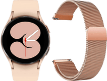 Samsung Galaxy Watch4 40mm Rose Gold + Just in Case Samsung Milanese Strap Rose Gold 20mm Running watch with music player