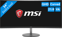 MSI PRO MP341CQ ultrawide monitor with a high resolution