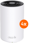 TP-Link Deco XE75 Pro Mesh Wifi 6E (4-pack) Wifi oplossing voor thuiswerken in een vrijstaand huis