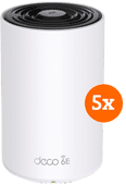 Coolblue TP-Link Deco XE75 Pro Mesh Wifi 6E (5-pack) aanbieding