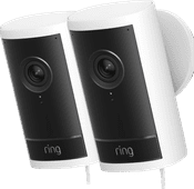 Ring Outdoor Camera Pro Stekker Wit Duo Pack Ring IP camera voor buiten