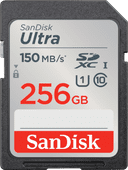 SanDisk SDXC Ultra 256GB 150mb/s 256GB geheugenkaart