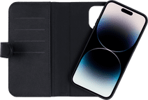 BlueBuilt Apple iPhone 14 Pro 2-in-1 Case Leer Zwart Apple iPhone 14 Pro hoesje