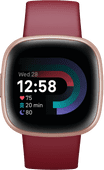 Coolblue Fitbit Versa 4 Roségoud/Rood aanbieding