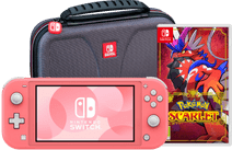 Nintendo Switch Lite Coral + Pokémon Scarlet + Bigben Travel Case Nintendo Switch Lite console