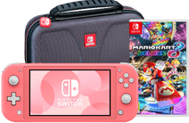 Nintendo Switch Lite Coral + Mario Kart 8 Deluxe + Bigben Travel Case Nintendo Switch