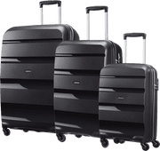 Coolblue American Tourister Bon Air Spinner 75+66+55 cm Black Kofferset aanbieding
