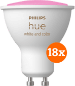 Coolblue Philips Hue White and Color GU10 18-pack aanbieding