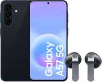 Samsung Galaxy A57 256GB Donkerblauw 5G + Samsung Galaxy Buds4 Zwart Samsung Galaxy A57