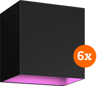Philips Hue Resonate Downward White and Color - zwart 6-pack