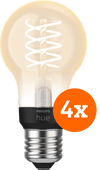 Coolblue Philips Hue Filamentlamp White Standaard E27 - 2023 - 4-pack aanbieding